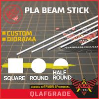 Gambar PLA BEAM SQUARE 1mm 1 mm - plastic pla plate kotak custom model kit dari Wahkhilaf undefined 4 Tokopedia