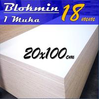 Gambar Triplek Blokmild 18 mm 20x100 cm | Triplek Melamin Blok 100x20 cm - Melamin 2 muka dari Peredam Suara Kontraktor undefined 1 Tokopedia