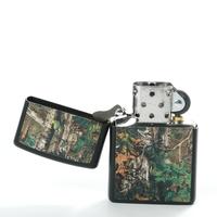Gambar Zippo Custom Lighter - Matte Black Realtree Camouflage Forest Hunting dari Willytok undefined 3 Tokopedia