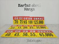 Gambar karton tulisan obral harga / kertas nominal harga bandrol dari DJ HANGER undefined 1 Tokopedia