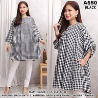 Gambar ATASAN BLOUSE WANITA JUMBO BIG SIZE 4XL LD 134 BISA BUAT IBU HAMIL dari Belle Butik undefined 2 Tokopedia