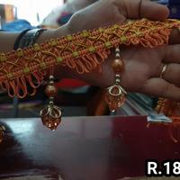 Gambar rumbe/rumbai/rombe/renda/manik/aksesoris gorden rumbai pinggiran meja - bata, 14meter dari MajuJaya Gordyn undefined 2 Tokopedia