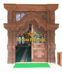 Gambar furniture masjid | mihrab masjid | pintu masjid ukiran dari Alfasha Furniture undefined 1 Tokopedia