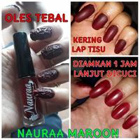 Gambar Kutek nauraa muslimah / henna pacar /naura kuteks halal /cat kuku - Maron Apple dari singgalangkosmetik undefined 3 Tokopedia