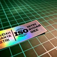 Gambar STIKER HOLOGRAM SNI | ISO SUDAH NANYA ISTRI | ISTRI SUDAH OKE dari FISHOWNER undefined 3 Tokopedia