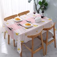 Gambar Taplak Meja Makan Anti Air & Minyak Desain Dekorasi Ruang Modern - Deer, 137x137 dari Nutomo Store undefined 3 Tokopedia