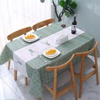 Gambar Taplak Meja Makan Anti Air & Minyak Desain Dekorasi Ruang Modern - Deer, 137x137 dari Nutomo Store undefined 2 Tokopedia