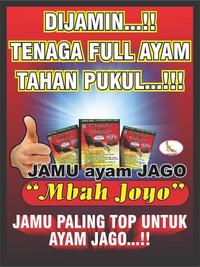 Gambar JAMU AYAM ADUAN MBAH JOYO MERAH POWER STAMINA dari dndpetshop undefined 2 Tokopedia