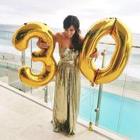Gambar Balon Foil Angka Gold Jumbo 100 cm / Balon Angka (0-9) dari Bobo Balon .id undefined 3 Tokopedia