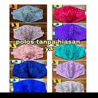 Gambar masker kain brokat masker kain brukat masker cantik masker hijab - POLOS dari sky vaping undefined 4 Tokopedia