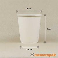 Gambar Paper Cup 8 oz - Hot Cup / Gelas Kertas 270 ml + Tutup + Sleeve - Cokelat dari Memorapak undefined 2 Tokopedia