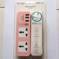 Gambar Stop kontak Colokan listrik USB charger hp 3 Ports usb kabel pjg 1,8m - Kuning dari fumiflash undefined 4 Tokopedia