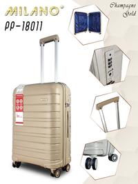 Gambar Milano Koper Hardcase PP Fiber 24 Inch Anti Theft Garansi Resmi 18011 - Dark Grey dari Polo Milano undefined 2 Tokopedia