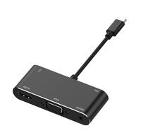 Gambar Kabel Converter 4K 2K Type C 5 in 1 to HDMI/VGA/USB/Type C/Audio - Abu-abu dari Majek Ilak Store undefined 1 Tokopedia