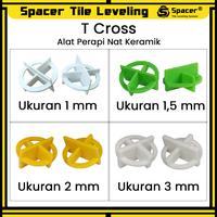 Gambar T Cross Alat Perapi Nat Ubin Keramik 1 mm 1,5 mm 2 mm 3 mm dari Spacer-Tile Leveling undefined 1 Tokopedia