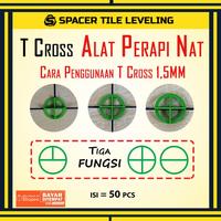 Gambar T Cross Alat Perapi Nat Ubin Keramik 1 mm 1,5 mm 2 mm 3 mm dari Spacer-Tile Leveling undefined 3 Tokopedia