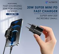 Gambar Ultimate Charger Fast Charging Super Mini 20W ADAPTER iPhone 12 series - Hitam dari DUNIA PONSEL ITC undefined 3 Tokopedia
