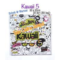 Gambar Buku Mewarnai Coloring book 30 gbr Doodle Book Kawaii Color Therapy Book colour kids anak adult dewasa ATK1239DB - Kawaii 5 dari Toko Online Jempol undefined 2 Tokopedia