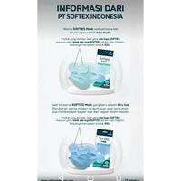 Gambar Softies Surgical Mask Earloop 3 ply Masker Medis 50 pcs - 1 Box isi 30 dari ndistro undefined 5 Tokopedia