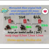 Gambar Microswitch silent kailh, omron switch 20M 50M untuk repair klik mouse - Kailh 4.3mm dari love_peace undefined 1 Tokopedia