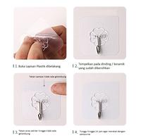 Gambar Gantungan Hook Tempel Serbaguna Transparan Magic Hook Ajaib dari Homecart Store undefined 5 Tokopedia