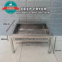 Gambar wajan penggorengan kentang spiral deep fryer temurah dari zahra steanless undefined 1 Tokopedia
