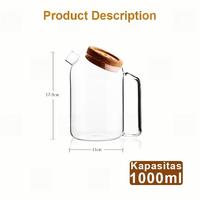 Gambar Akira Transparant Teapot / Teko ceret seduh teh - 1000 ml dari Boeiboechoices undefined 3 Tokopedia