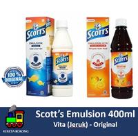 Gambar Scott Emulsion Original - Vita (Jeruk) - 400ml - Jeruk (Vita) dari Kereta Borong undefined 1 Tokopedia