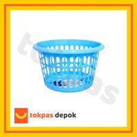 Gambar Keranjang Pakaian Baju Green Leaf Arica 928 Laundry Cucian Basket Biru Hijau Plastik tempat  pakaian organizer  aesthetic - Hijau  dari Toko Pasti Puas Depok undefined 4 Tokopedia