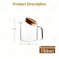 Gambar Akira Transparant Teapot / Teko ceret seduh teh - 1000 ml dari Boeiboechoices undefined 5 Tokopedia