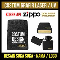 Gambar CUSTOM CETAK UKIR LASER GRAFIR / PRINT UV KOREK API ZIPPO - PREMIUM - PRINT UV, 1 SISI dari Merahputih.Printing undefined 1 Tokopedia