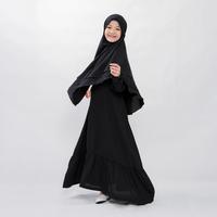 Gambar Bajuyuli Gamis Anak Perempuan Syari Rempel Set Bergo WA01 Series - Ungu, S dari Bajuyuli undefined 5 Tokopedia