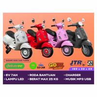 Gambar Motor Vespa Mini Mainan Motor Aki Anak Unisex 1-5 Tahun Standar SNI dari FVSHOP PLAYGROUND ANAK undefined 2 Tokopedia