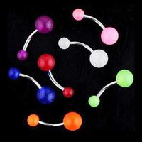 Gambar NAVEL BELLY PIERCING TINDIK PERUT GLOW DARK PRIA WANITA TITANIUM A99 - Orange dari TheStoreIDAcc undefined 1 Tokopedia