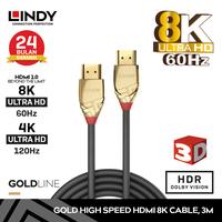 Gambar LINDY 3M Kabel HDMI 2.0 High Speed 8K 4K 120hz UHD HDR Gold Cable dari LINDY INDONESIA undefined 2 Tokopedia