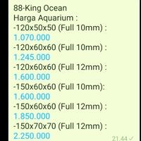 Gambar Aquarium 150x70x70 (Full 12 mm) dari 88 King Ocean undefined 3 Tokopedia