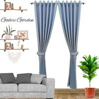 Gambar Gorden jendela minimalis dan gorden pintu model smokring 6 gelombang 12 lubang ring - Hijau, L100CM X T200CM dari GORDEN ANTIK BANDUNG undefined 3 Tokopedia