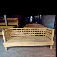 Gambar Bale-bale Kepang Anyaman Jati Minimalis, Bangku Kepang, Resban Kepang Furniture Kayu Chairs dari TAHUNAN JAVA FURNITURE undefined 2 Tokopedia