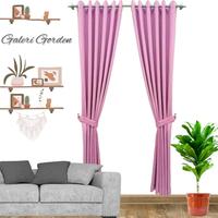 Gambar Gorden jendela minimalis dan gorden pintu model smokring 6 gelombang 12 lubang ring - Hijau, L100CM X T200CM dari GORDEN ANTIK BANDUNG undefined 5 Tokopedia