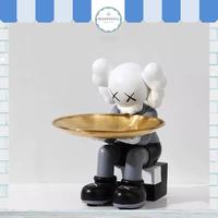 Gambar Nampan Dekorasi Patung Pajangan Tempat Kunci Key Candy Tray Storage - Black & white dari Blesstenia undefined 1 Tokopedia