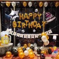Gambar Paket Balon Huruf HBD Tulisan Happy Birthday Balloon Party Malang - Rose gold dari tokotritunggal undefined 3 Tokopedia