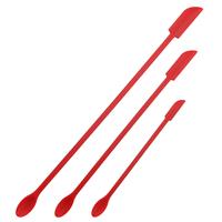 Gambar set 3pcs 2in1 silicone slim scraper spoon spatula / mixing / stirring - Hitam dari etc shopline undefined 3 Tokopedia