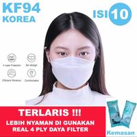 Gambar Masker KF94 MOUSON 4ply convex mask impor isi 10pc - KF94 GREY 10pc dari PAYDAY STORE_NEW undefined 3 Tokopedia