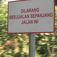 Gambar Sign Rambu bukan jalan umum dilarang jualan rumah sepanjang jalan dari Piramida Sign undefined 1 Tokopedia