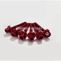 Gambar Baut Windshield Visor Baut Probolt Visor Nmax Old New 2020 Aerox - Merah dari Amin Variasi Motor undefined 3 Tokopedia