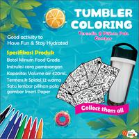 Gambar DIY Mewarnai Botol Minum Tumbler / DIY mewarnai tumbler Anak - Dinosaur dari Littlevifa.id undefined 2 Tokopedia
