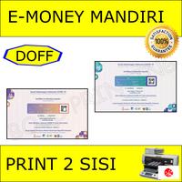 Gambar Emoney Mandiri 2 Sisi Saldo Kosong Nol Custom Cetak Print dari BOSS Printing.ID undefined 1 Tokopedia