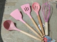 Gambar Spatula Sodet Silikon Cypruz Kitchen House Jeju Set 5 Pcs - Putih - Merah Muda dari tokokudewi undefined 2 Tokopedia