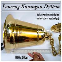 Gambar Lonceng Kuningan JUMBO BESAR D30cm Lonceng Kerucut Diameter 30cm dari ayubsetyaji undefined 3 Tokopedia