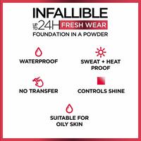 Gambar L'Oreal Infallible Fresh Wear 24H Powder Foundation - 245 Radiant Ho, Exp Date 2025 dari Shop At Fatma undefined 5 Tokopedia